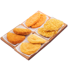Kipschnitzel naturel, saté of krokant,
kipburger of kip cordon bleu
2 pakjes van 2 stuks à 100-125 gram